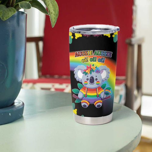 LGBTQ Koala Gay Tumbler Cup Aussie Koala Bear Ekoalaty