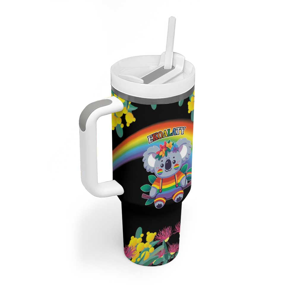 LGBTQ Koala Gay Tumbler With Handle Aussie Koala Bear Ekoalaty