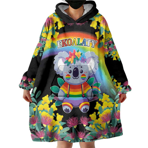 LGBTQ Koala Gay Wearable Blanket Hoodie Aussie Koala Bear Ekoalaty