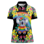 LGBTQ Koala Gay Women Polo Shirt Aussie Koala Bear Ekoalaty