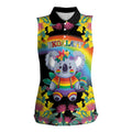 LGBTQ Koala Gay Women Sleeveless Polo Shirt Aussie Koala Bear Ekoalaty