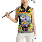 LGBTQ Koala Gay Women Sleeveless Polo Shirt Aussie Koala Bear Ekoalaty