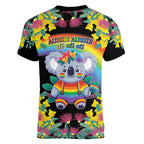 LGBTQ Koala Gay Women V-Neck T-Shirt Aussie Koala Bear Ekoalaty