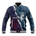 Personalised Demons And Blues Football Baseball Jacket Sporty Version