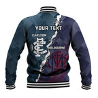 Personalised Demons And Blues Football Baseball Jacket Sporty Version