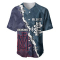 Personalised Demons And Blues Football Baseball Jersey Sporty Version
