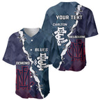 Personalised Demons And Blues Football Baseball Jersey Sporty Version