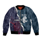 Personalised Demons And Blues Football Bomber Jacket Sporty Version