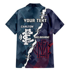 Personalised Demons And Blues Football Family Matching Mermaid Dress and Hawaiian Shirt Sporty Version