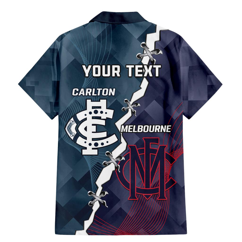 Personalised Demons And Blues Football Family Matching Mermaid Dress and Hawaiian Shirt Sporty Version