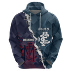 Personalised Demons And Blues Football Hoodie Sporty Version