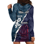 Personalised Demons And Blues Football Hoodie Dress Sporty Version
