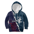Personalised Demons And Blues Football Kid Hoodie Sporty Version