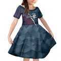 Personalised Demons And Blues Football Kid Short Sleeve Dress Sporty Version