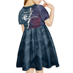 Personalised Demons And Blues Football Kid Short Sleeve Dress Sporty Version