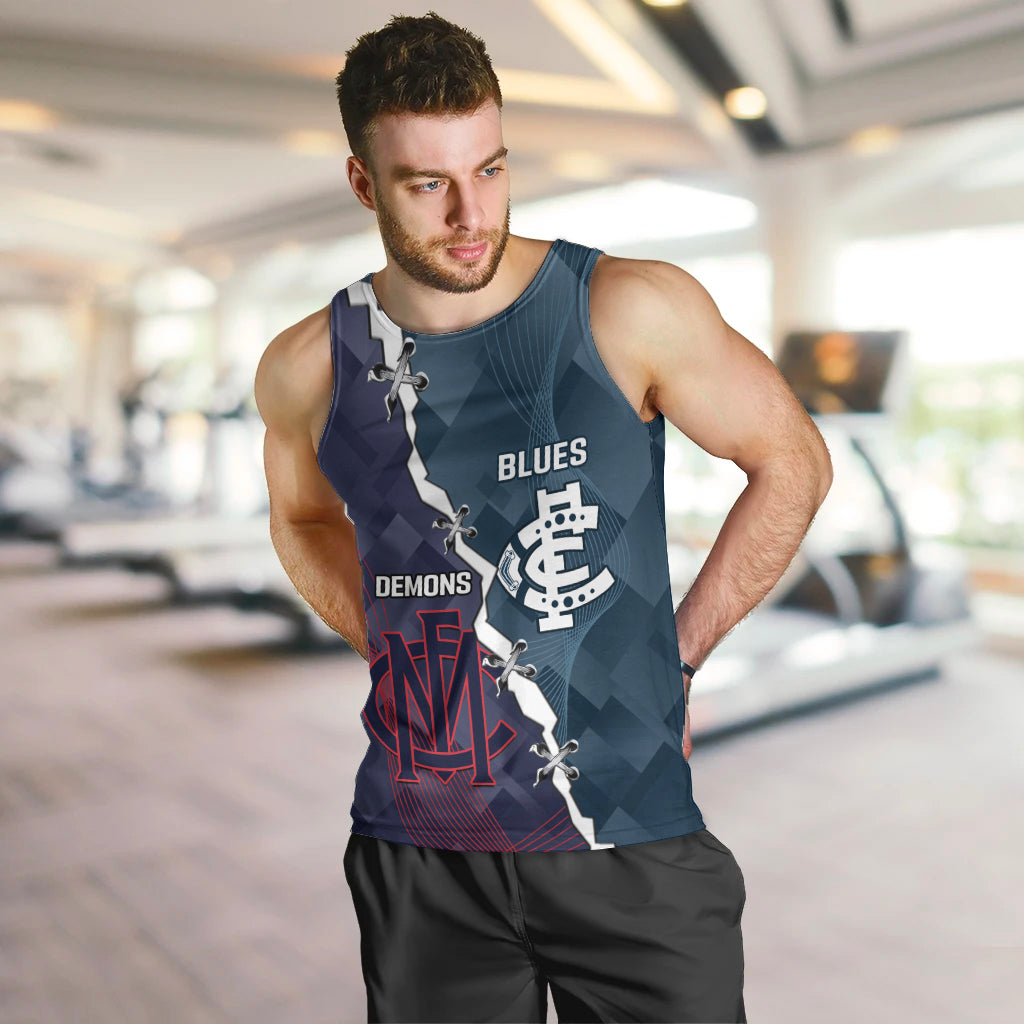 Personalised Demons And Blues Football Men Tank Top Sporty Version