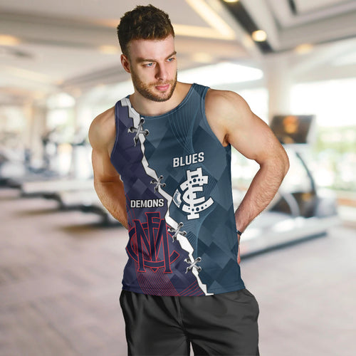 Personalised Demons And Blues Football Men Tank Top Sporty Version