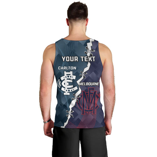 Personalised Demons And Blues Football Men Tank Top Sporty Version