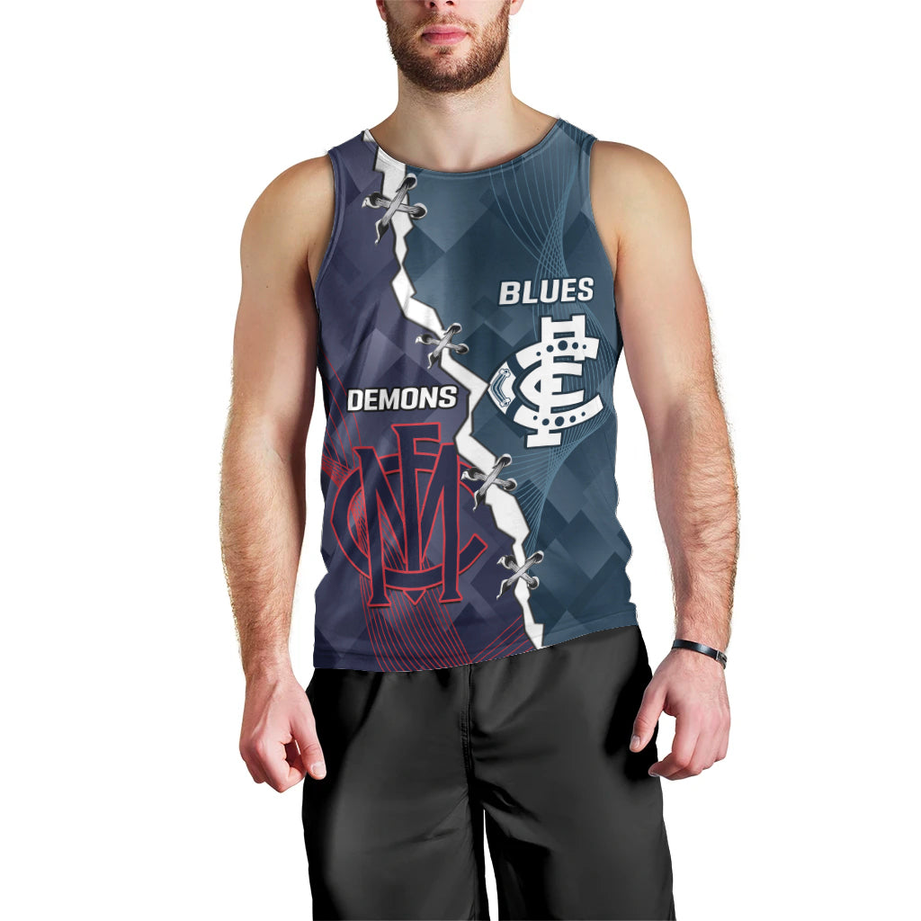 Personalised Demons And Blues Football Men Tank Top Sporty Version