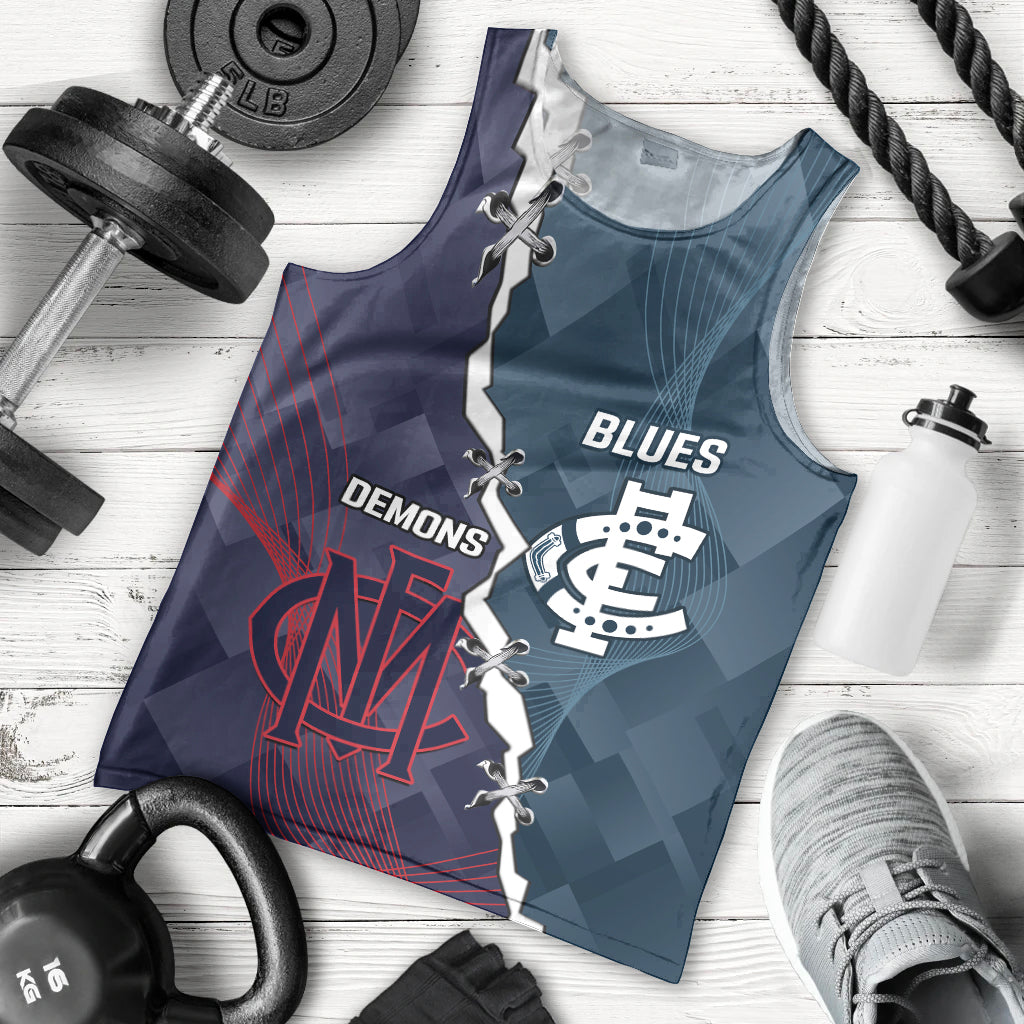 Personalised Demons And Blues Football Men Tank Top Sporty Version