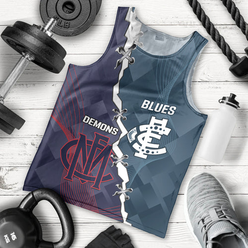Personalised Demons And Blues Football Men Tank Top Sporty Version