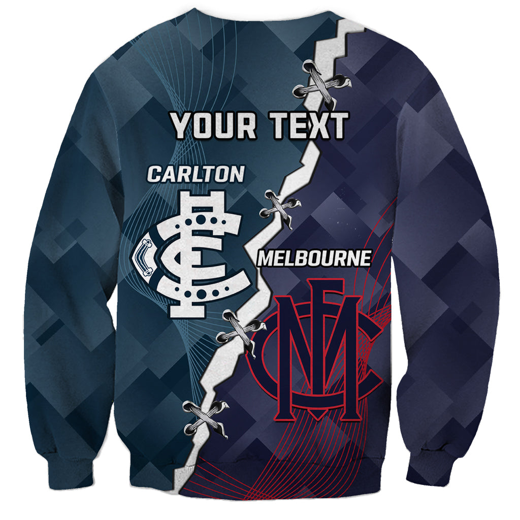 Personalised Demons And Blues Football Sweatshirt Sporty Version