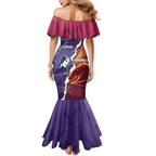Personalised Broncos And Storm Rugby Family Matching Mermaid Dress and Hawaiian Shirt Sporty Version