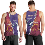 Personalised Broncos And Storm Rugby Men Tank Top Sporty Version