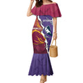 Personalised Broncos And Storm Rugby Mermaid Dress Sporty Version