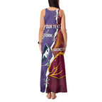 Personalised Broncos And Storm Rugby Tank Maxi Dress Sporty Version
