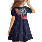 Personalised Demons And Blues Football Family Matching Mermaid Dress and Hawaiian Shirt Aboriginal Art