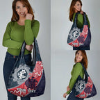 Personalised Demons And Blues Football Grocery Bag Aboriginal Art