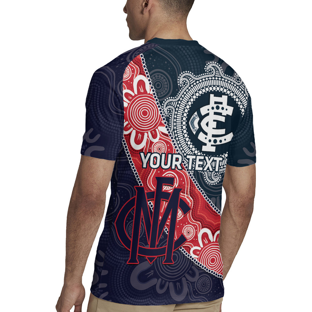 Personalised Demons And Blues Football Rugby Jersey Aboriginal Art