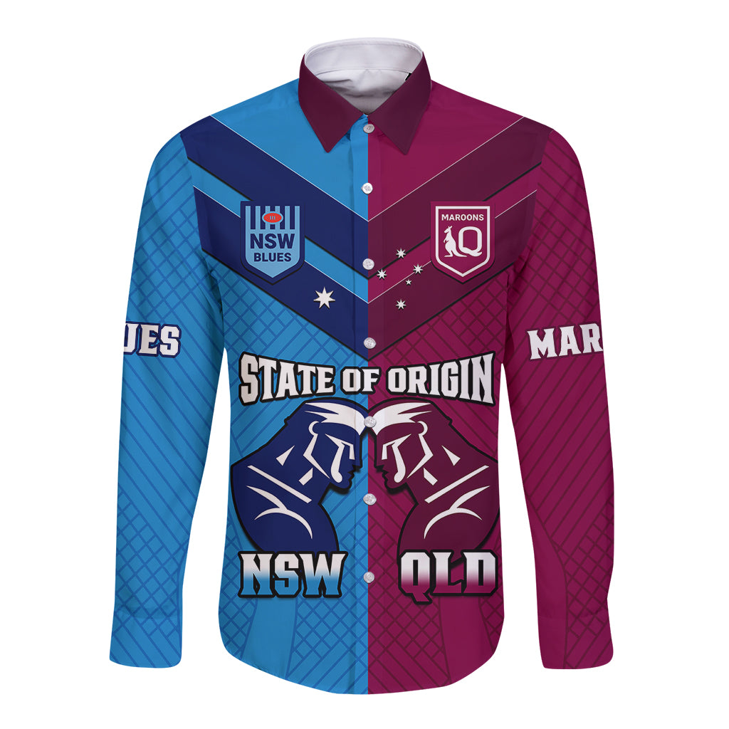 personalised-qld-maroons-and-nsw-blues-rugby-long-sleeve-button-shirt-sporty-version-2023