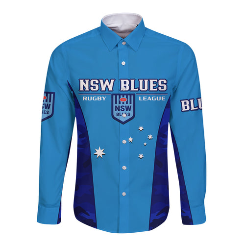 personalised-nsw-rugby-long-sleeve-button-shirt-go-blues-camouflage-sporty-style