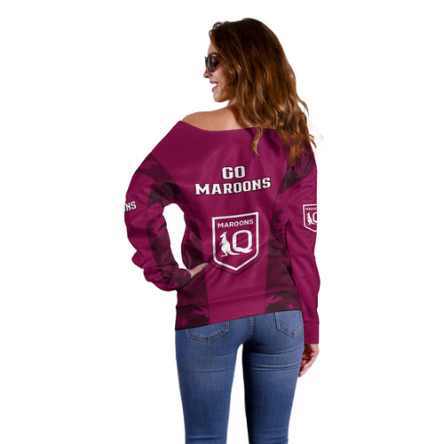 qld-rugby-off-shoulder-sweater-go-maroons-camouflage-sporty-style