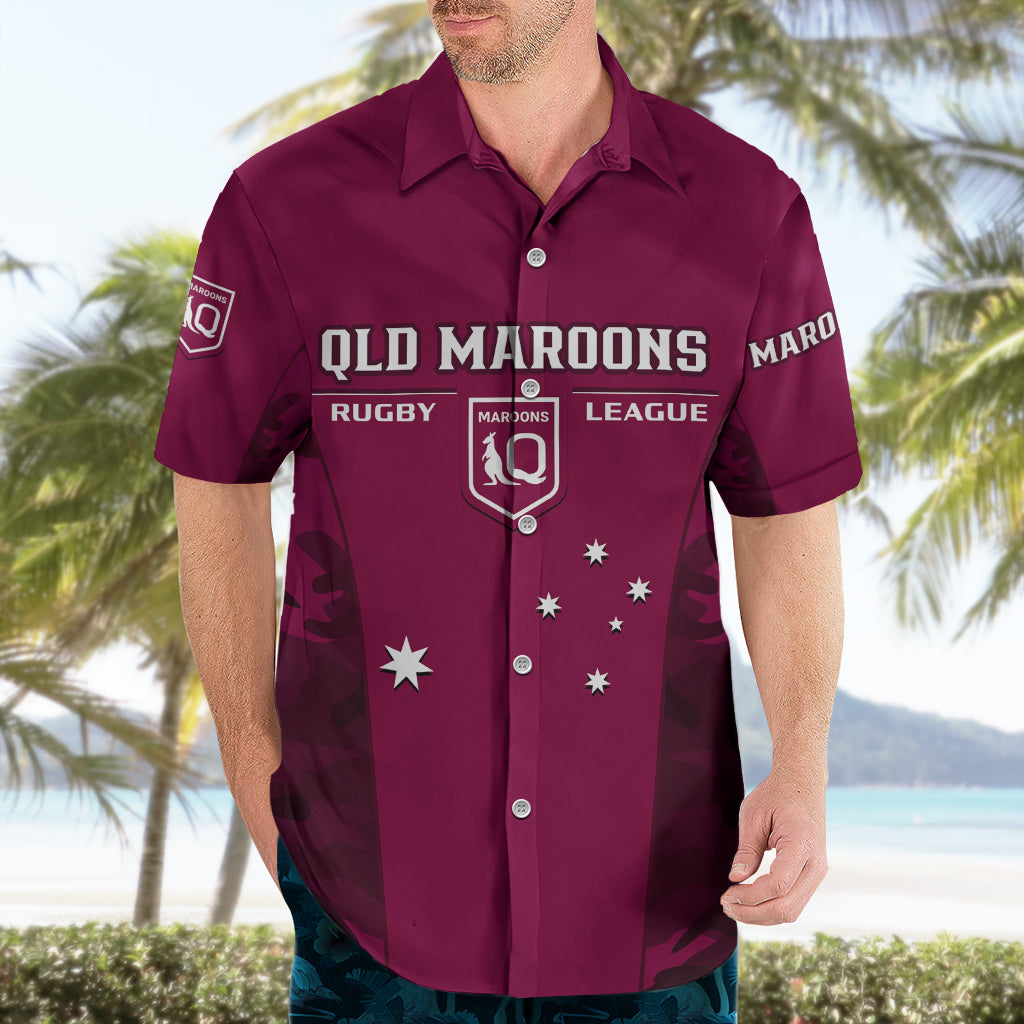 personalised-qld-rugby-hawaiian-shirt-go-maroons-camouflage-sporty-style
