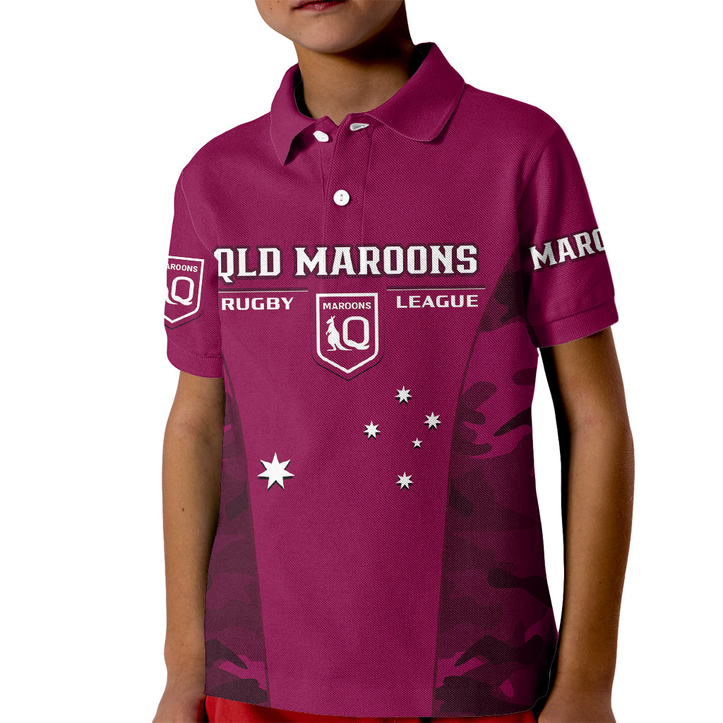 personalised-qld-rugby-kid-polo-shirt-go-maroons-camouflage-sporty-style