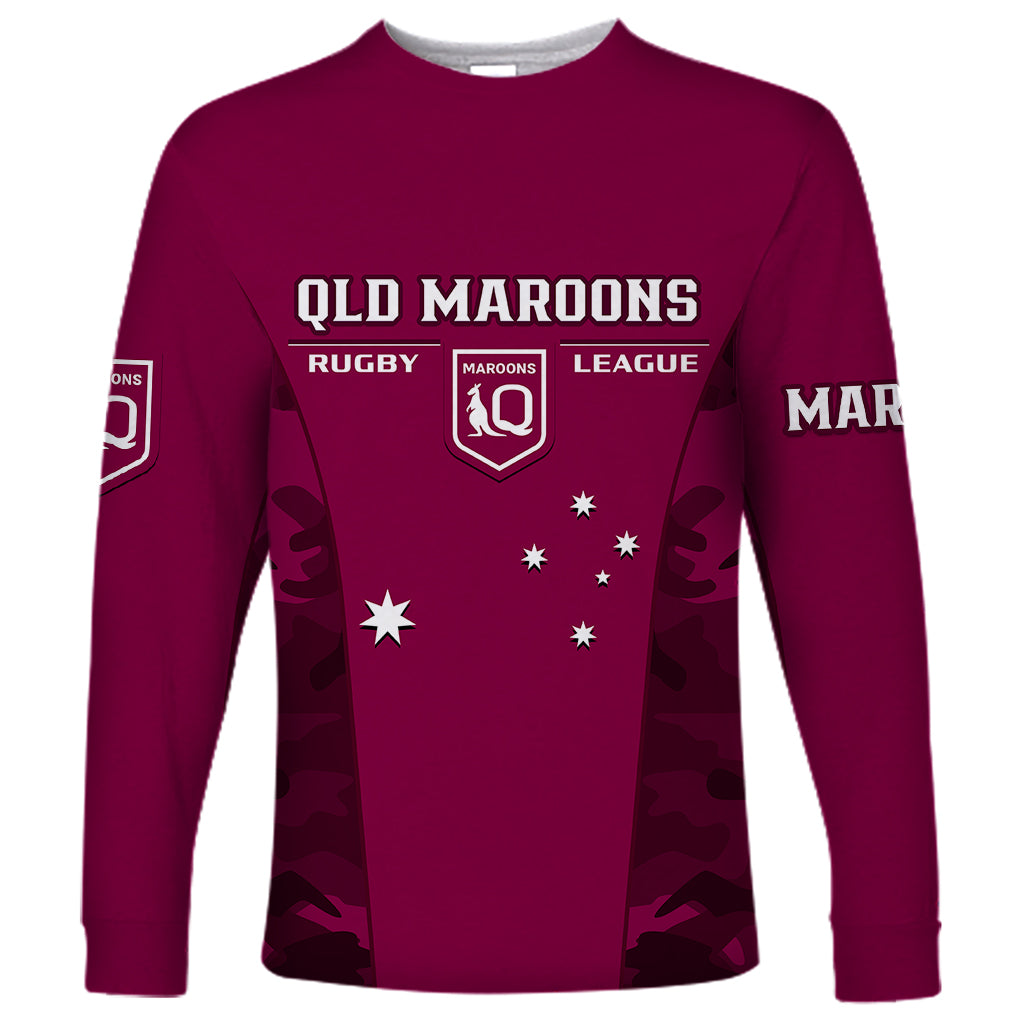 personalised-qld-rugby-long-sleeve-shirt-go-maroons-camouflage-sporty-style