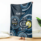 Custom AFL Carlton NAIDOC Week Blanket Keep The Fire Burning Indigenous Art