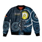Custom AFL Carlton NAIDOC Week Bomber Jacket Keep The Fire Burning Indigenous Art