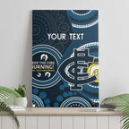 Custom AFL Carlton NAIDOC Week Canvas Wall Art Keep The Fire Burning Indigenous Art