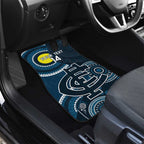 Custom AFL Carlton NAIDOC Week Car Mats Keep The Fire Burning Indigenous Art