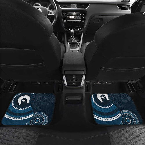 Custom AFL Carlton NAIDOC Week Car Mats Keep The Fire Burning Indigenous Art