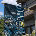 Custom AFL Carlton NAIDOC Week Garden Flag Keep The Fire Burning Indigenous Art