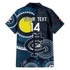 Custom AFL Carlton NAIDOC Week Hawaiian Shirt Keep The Fire Burning Indigenous Art
