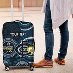 Custom AFL Carlton NAIDOC Week Luggage Cover Keep The Fire Burning Indigenous Art
