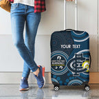 Custom AFL Carlton NAIDOC Week Luggage Cover Keep The Fire Burning Indigenous Art