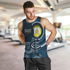 Custom AFL Carlton NAIDOC Week Men Tank Top Keep The Fire Burning Indigenous Art