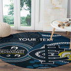 Custom AFL Carlton NAIDOC Week Round Carpet Keep The Fire Burning Indigenous Art